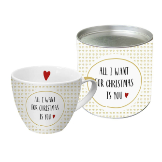 All i want for Christmas Kubek Porcelanowy w Ozdobnej Puszce 350 ml Kubek Porcelanowy w Ozdobnej Puszce 350 ml