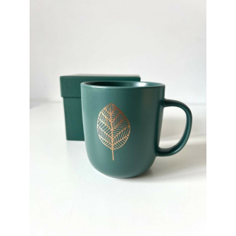 Czyste Złoto Kubek Porcelanowy w Ozdobnym Pudełku 400 ml