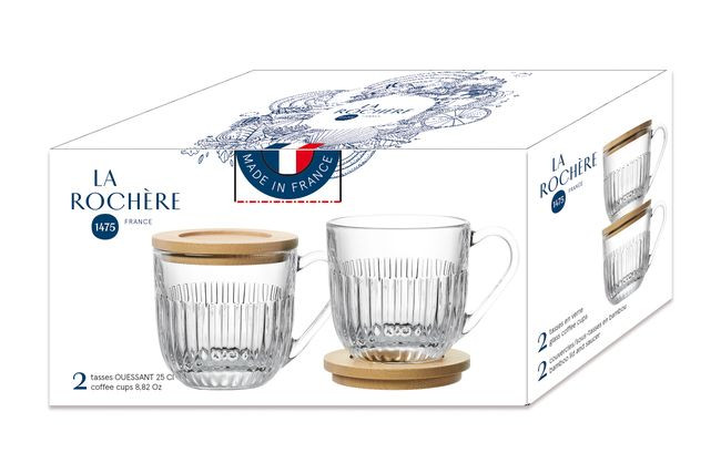 Ouessant Kubki z Uchem 2 szt. 240 ml Ouessant Kubki z Uchem 2 szt. 240 ml