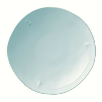 Pszczoła Talerz Głęboki Ceramiczny Błękitny