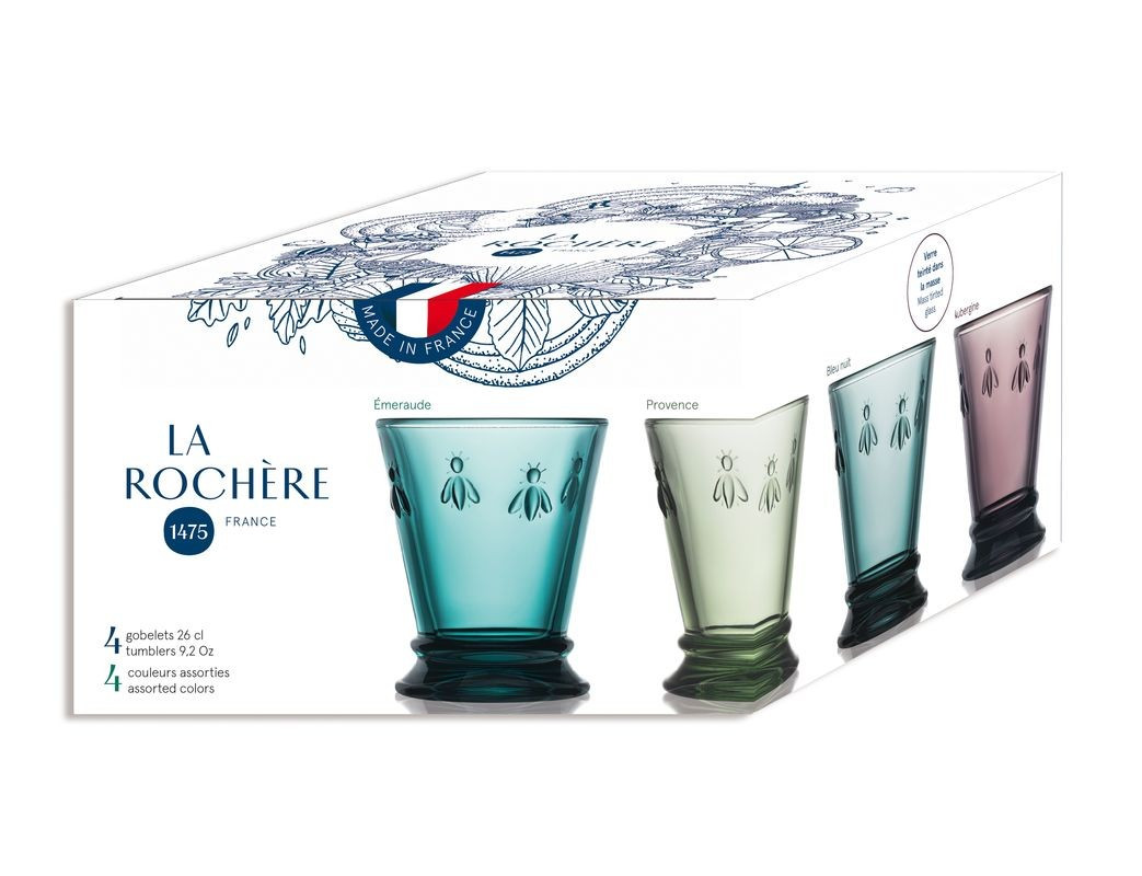 Pszczoła komplet 4 szklanek 250 ml Pszczoła komplet 4 szklanek 250 ml