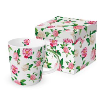 Róże Kubek Porcelanowy w Ozdobnym Pudełku 350 ml