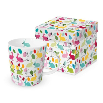 Króliczki & Pisanki Kubek Porcelanowy w Ozdobnym Pudełku 350 ml