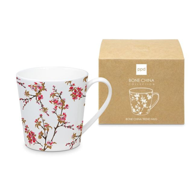 Kwitnące Gałązki Kubek Porcelanowy 350 ml Kwitnące Gałązki Kubek Porcelanowy 350 ml