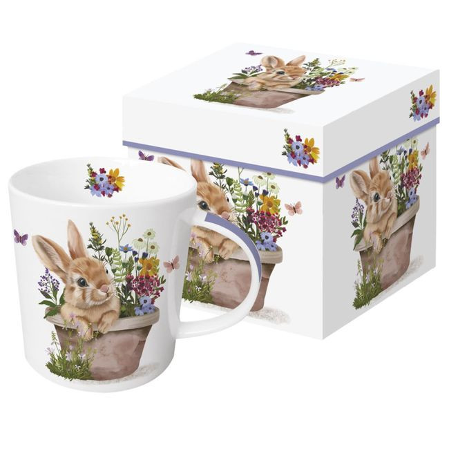 Zajączek w Kwiatkach Kubek Porcelanowy w Ozdobnym Pudełku 400 ml Zajączek w Kwiatkach Kubek Porcelanowy w Ozdobnym Pudełku 400 ml