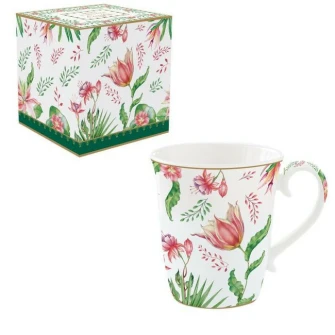 Ogród Botaniczny – Kubek Porcelanowy w Ozdobnym Pudełku 300 ml