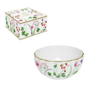 Polne Kwiaty – Salaterka Porcelanowa w Ozdobnym Pudełku